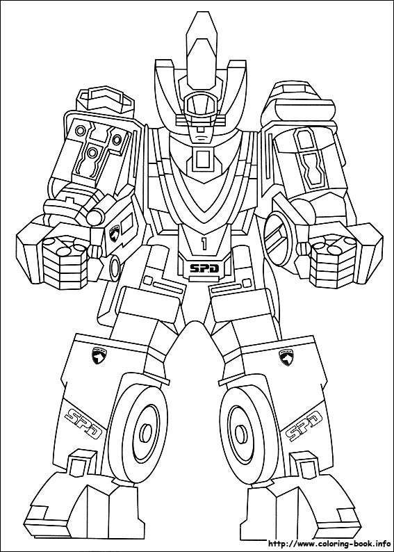 Power Rangers coloring picture